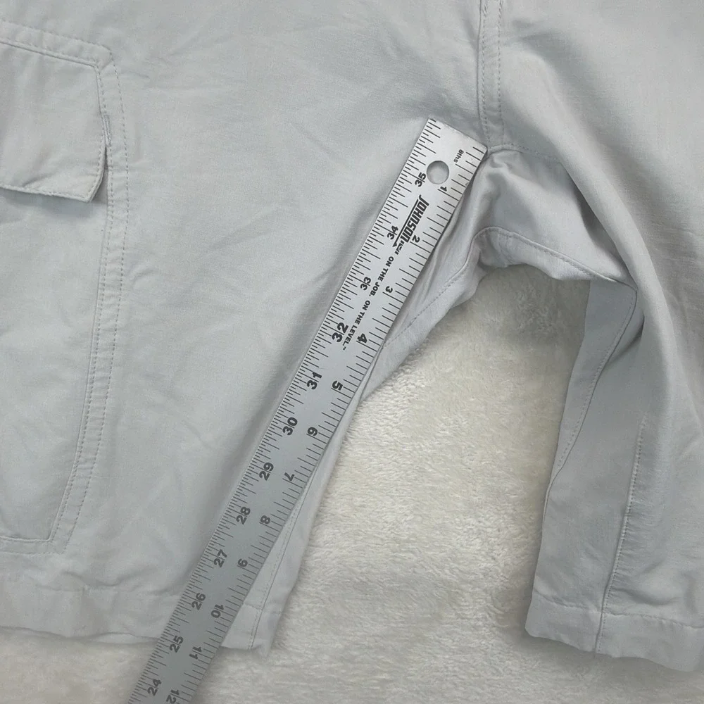 Helly Hansen Mens Cargo Shorts 34 Ripstop Hiking Outdoor Lightweight Gray Nylon